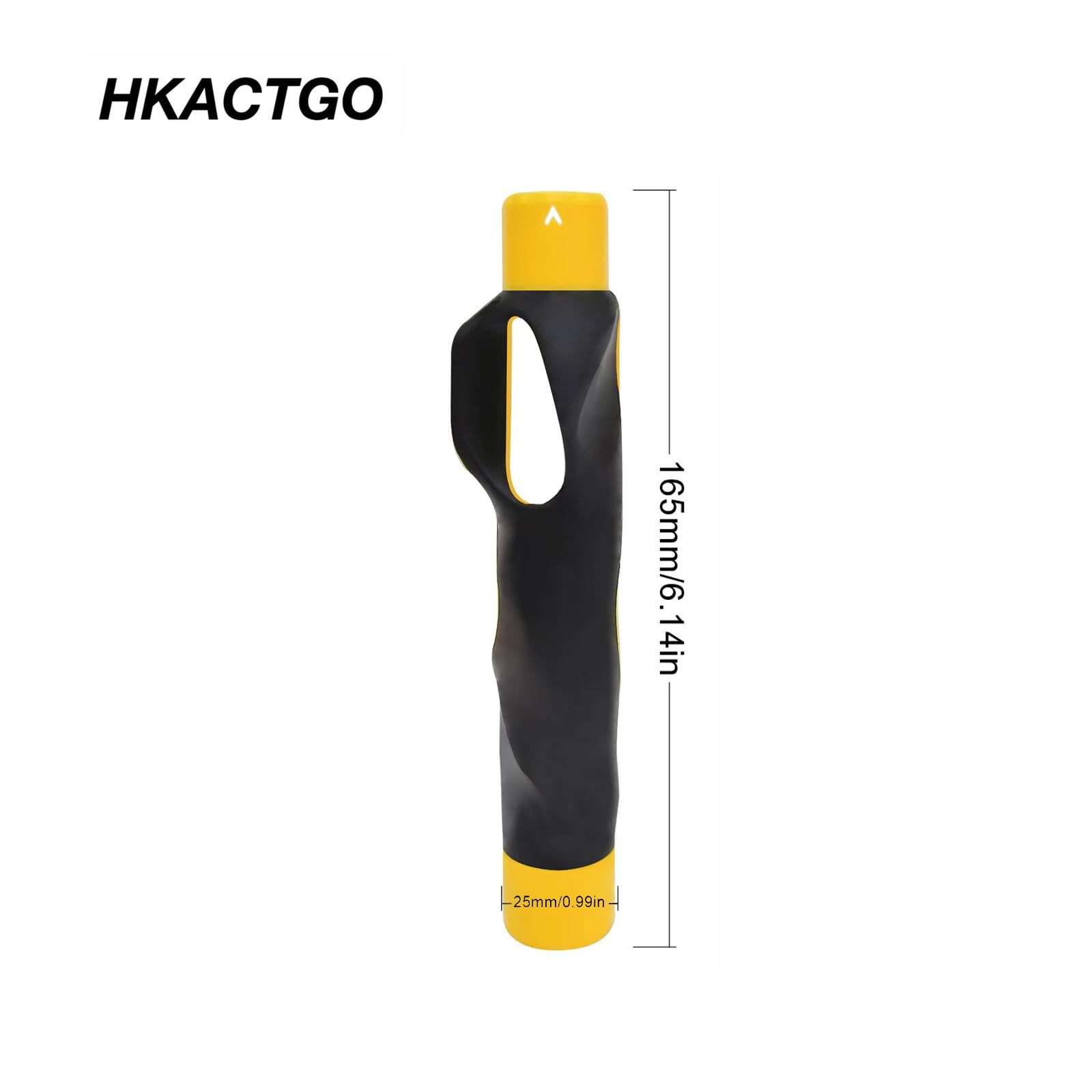HKACTGO Golf Grip Trainer Attachment for Improving Hand Positioning on Golf Club Right Handed Golf Swing Trainer Black/Yellow