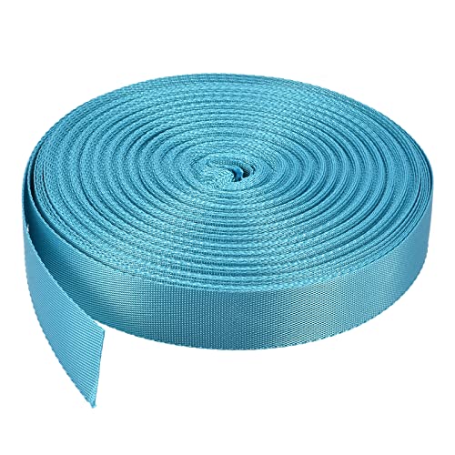 Image of Nylon Webbing Strap, 10 Metres, 1 inch /1.5 inch /2 inch Width, 0.7 mm Thickness (Lake Blue, 1 inch)
