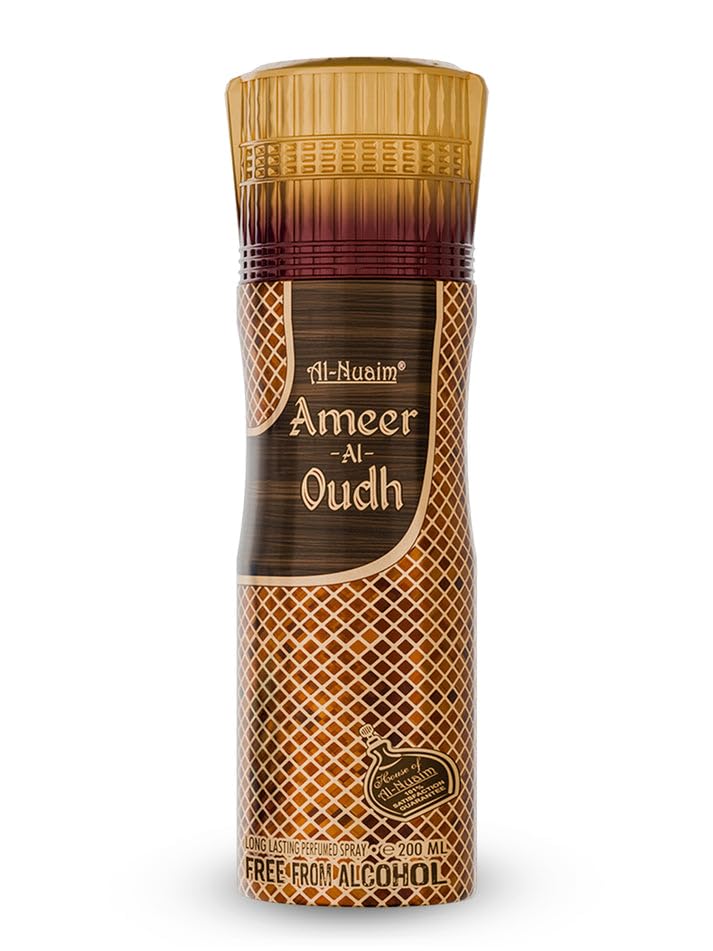 Ameer Al Oudh Deodorant Spray, Long Lasting Royal Oud Scent, for Men and Women, Non-Sticky, Quick-Drying, Body Odour Control, 200ml-picture-41