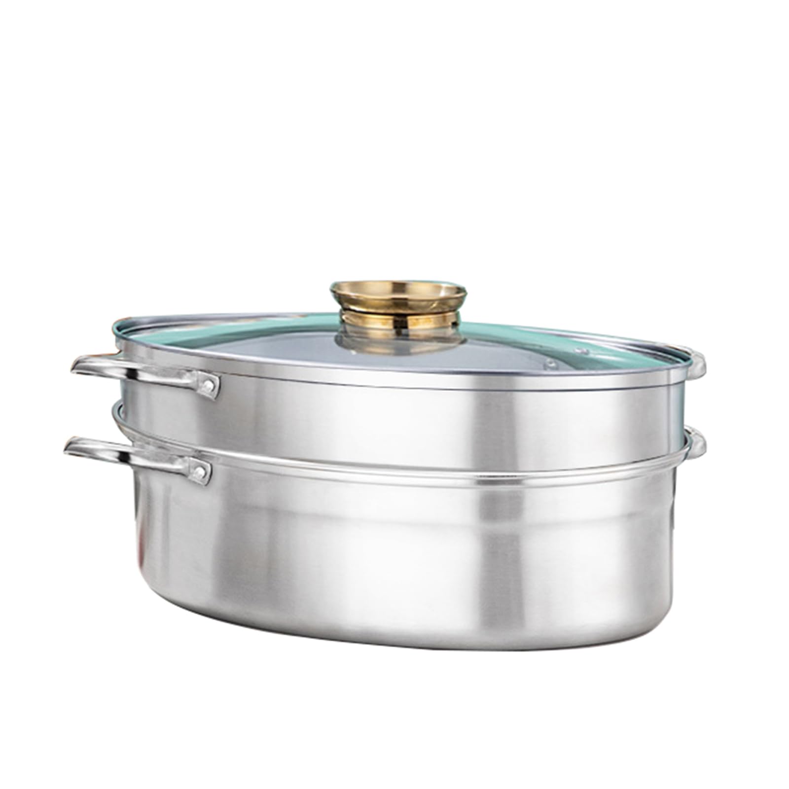 Amazon.com: Elliptical Steamed Fish Pot Set with Lid, Ceramic Pan