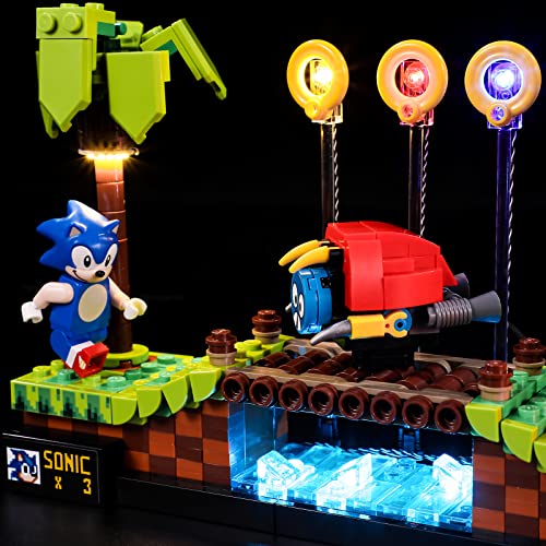 Image of BRIKSMAX Light for Lego-21331 Sonic The-Hedgehog Green-Hill-Zone - Led Lighting Kit Compatible with Lego Ideas - Not Include The Lego Set