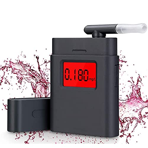 Alcohol Tester, iPstyle Professional Breathalyzer Portable Breath Semiconductor Blood Alcohol Tester Digital Display Highly-Accurate Result with 360 Degree Rotating Mouthpiece