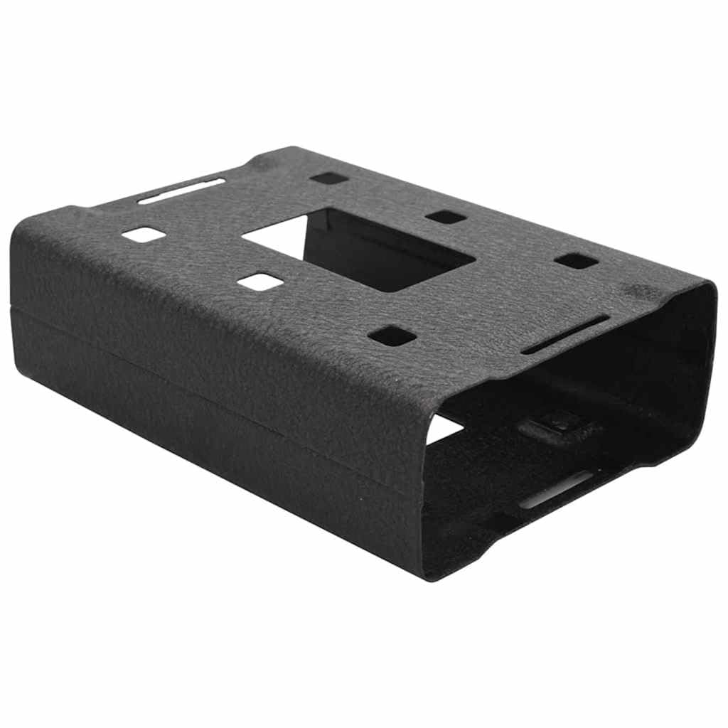 Cassaforte per auto, in acciaio, nero, 22 x 16 x 7 cm, con serratura, per oggetti di valore, contanti, gioielli in auto, chiavi, protezione antifurto