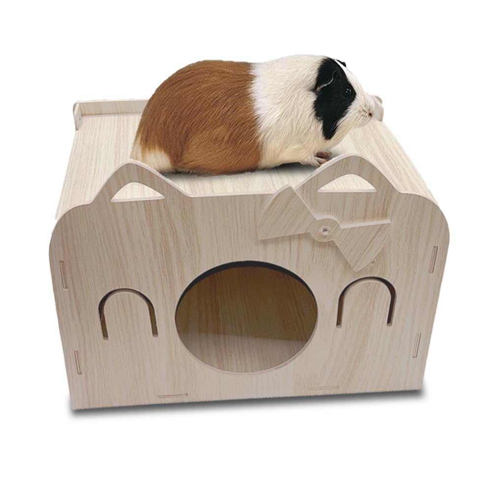 Eyksta Casa Cobaya Casa para Conejo Juguete para Cobaya Accesorios, 35 x 25 x 26 cm