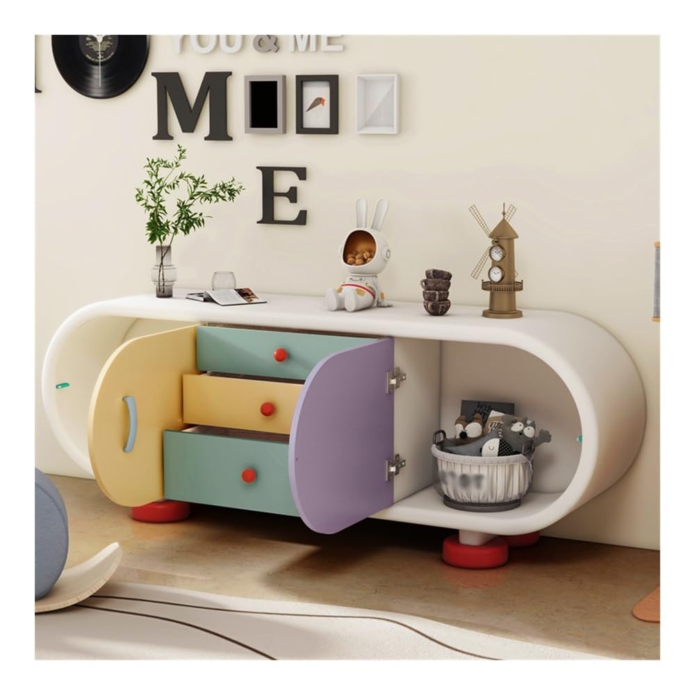 Home Mobile TV for soggiorno Mobiletto decorativo Mobiletto moderno for esposizione di vernici for cottura al forno Mobiletto di stoccaggio semplice Tavolino TV