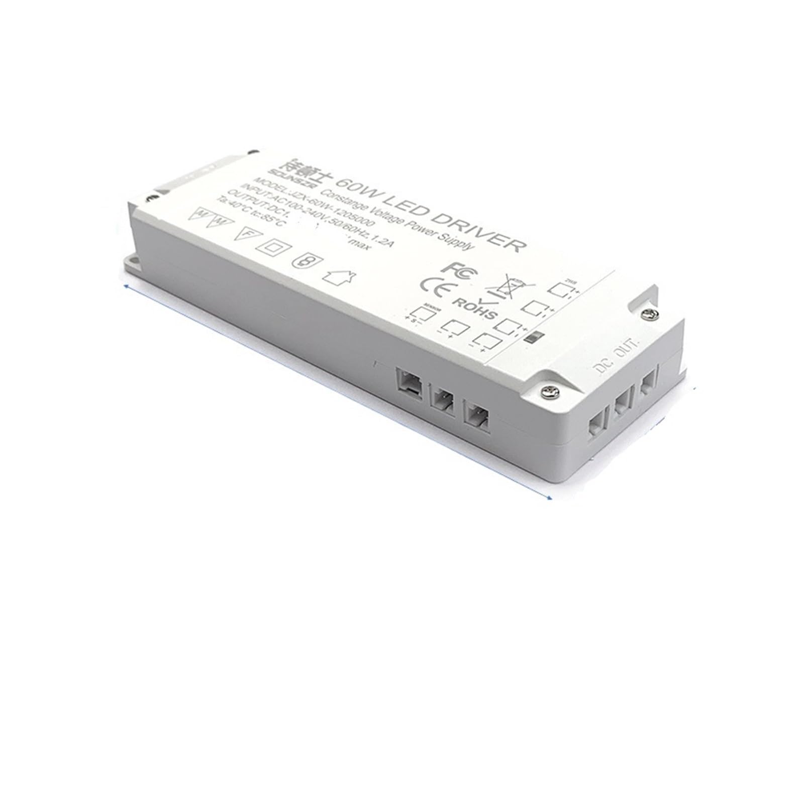 PWANUIGTE Cabinet Light Dedicated Power Supply 220 to 12V24V Interface Switch with Transformer(60W-24V)