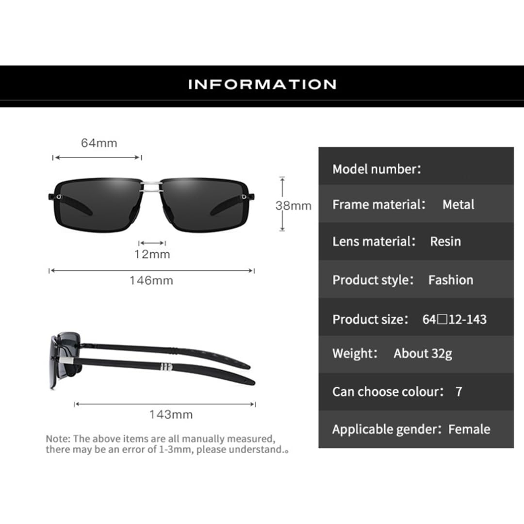 Gafas de sol retro polarizadas para hombre, UV400, para conducir, de lujo, fotocromáticas, con visión nocturna.