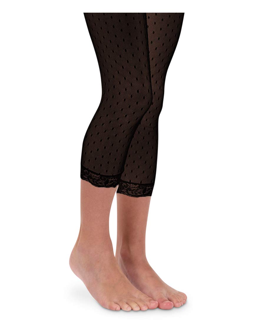 Jefferies Socks Girls 2-6X Dots And Frills Capri