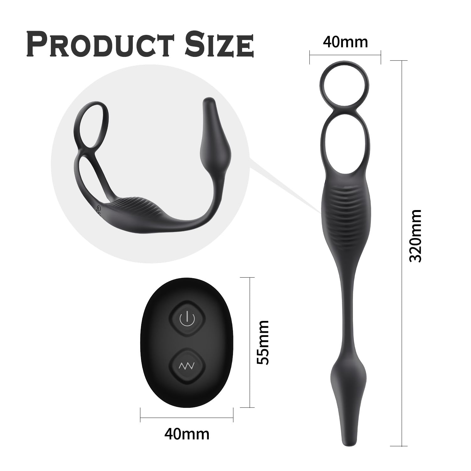 Generico Anello Del Pene Giocattolo Del Sesso, Stimolazione Della Prostata, Anello Del Pene Plug Anale Vibratore Giocattoli Del Sesso Erotici Vibratori Anali Con 7 Modalità Di Vibrazione