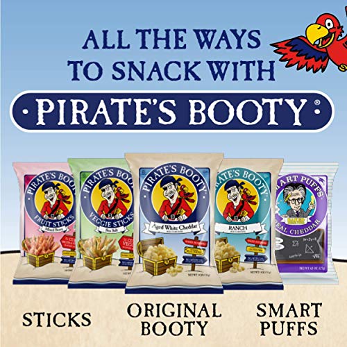 image for Pirate Brands Pirate's Booty Cheese Puffs, Healthy Kids Snacks, Real A