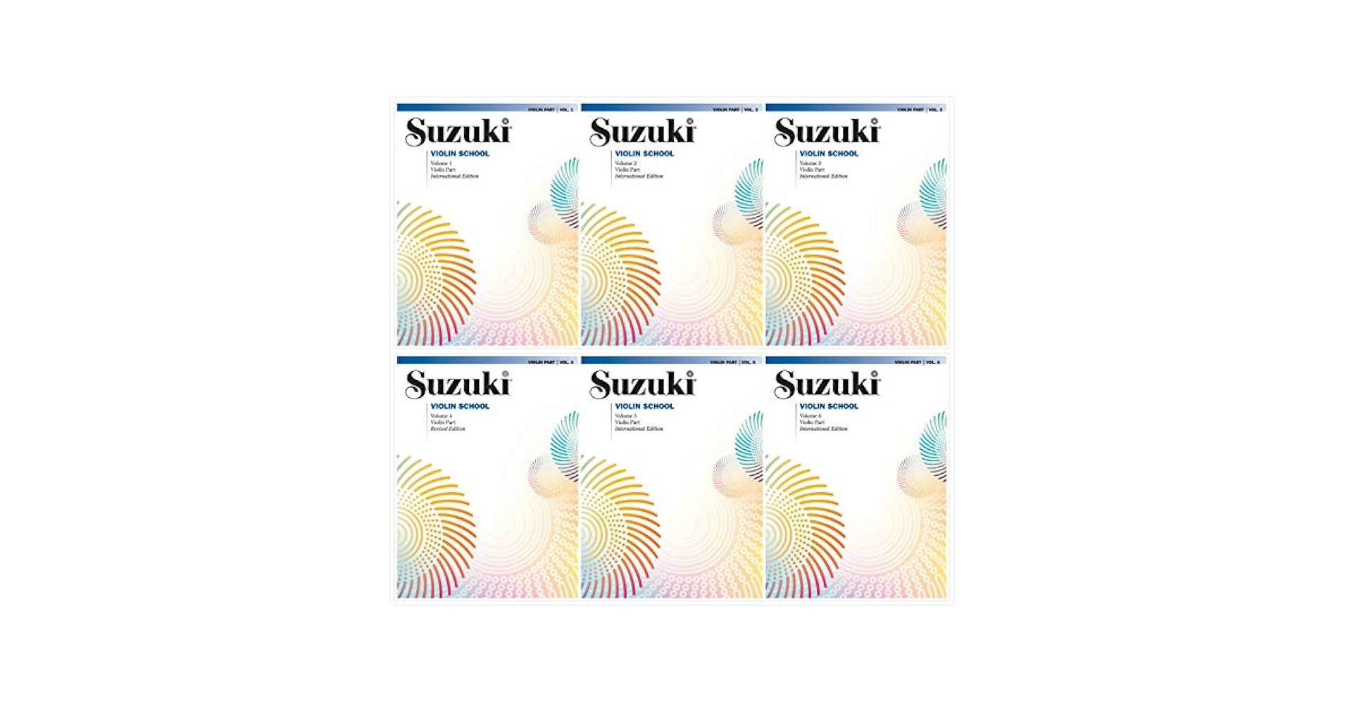 NEW SET! Suzuki Violin School Volumes Set (6 Books) - Volume