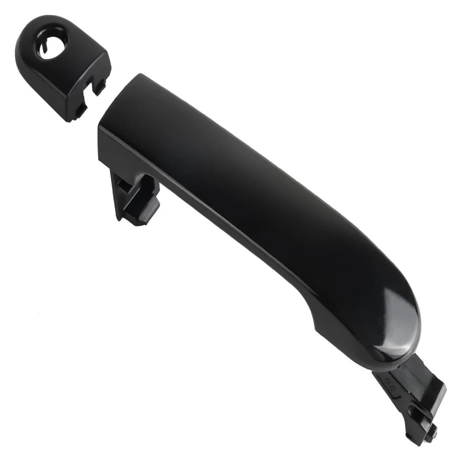 Wjwftcmk Black For Nissan For Versa For Tiida 2007-2011 Front Left Drive Side Exterior Door Handle With Keyhole Replaces 82641-El12a Left Handle(Black)