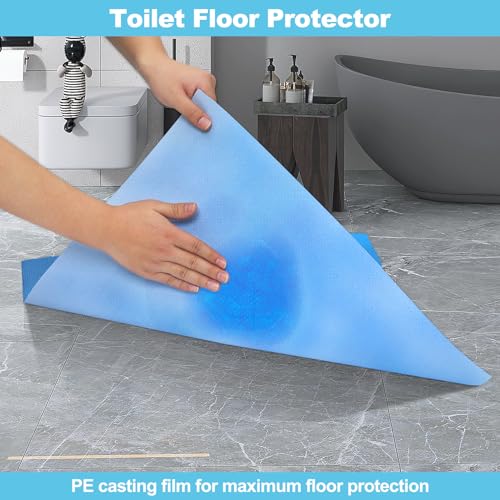 Upgraded 25 Pack Disposable Toilet Mats,Super Absorbent