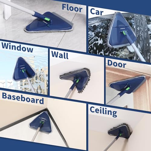 Long-handled Wall Cleaner Mop for Home Use - Blue