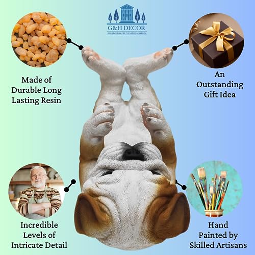 G&H Decor - Charming Bulldog Gifts - Humorous Dog Wine Bottle Holder for Women - Mum & Dog Owners - 29cm Resin Animals - Image 2