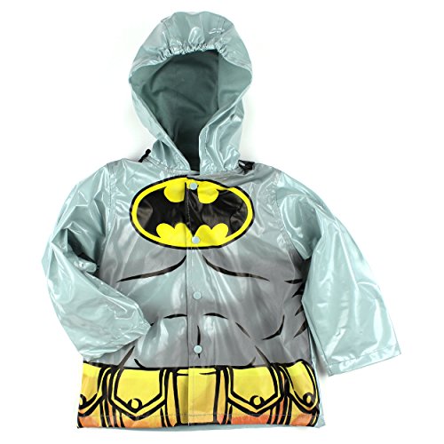 DC Comics Batman Toddler Grey Rain Slicker Raincoat (2T)
