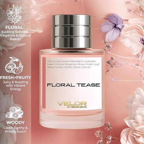 Image of Eau De Parfum for Woman | Long Lasting Fresh Floral Fragrance | Premium Luxury Perfume | Everyday Use Scent | Ideal Gift for Him & Her - 30ml (Floral Tease)