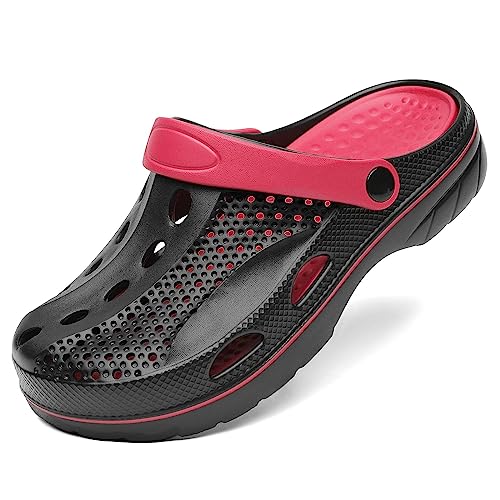 Image of VZQ Women and Men Arch Support Clogs Slip-on Garden Shoes Outdoor Beach Slippers Sandals with Plantar Fasciitis Feet Cushion Insoles
