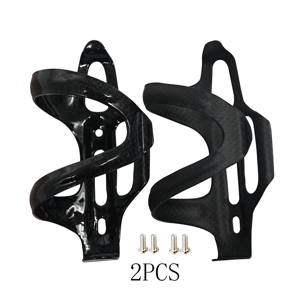 Porta Borracce Mtb Portaborraccia for bicicletta in fibra di carbonio 3k laterale ultraleggero da 23 g con vite(2pcs 3k matte)