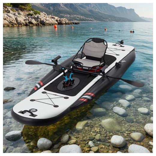 Danrelax Inflatable Kayak with Pedal System, PVC 12ft Premium Fishing Kayak