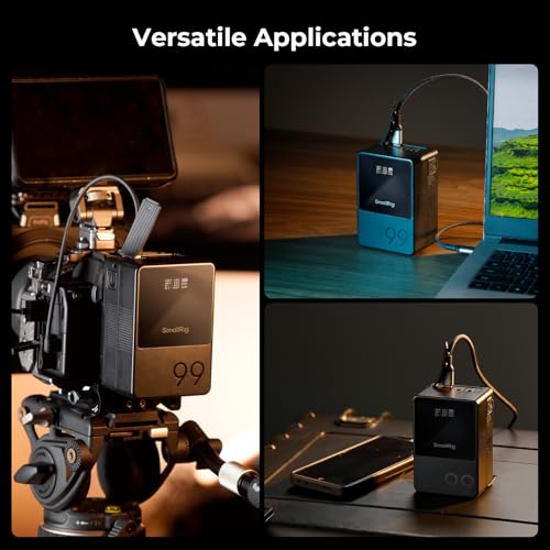 SMALLRIG V Mount Battery VB99, 99Wh / 6800mAh PD100W Mini V-Mount Battery - image 8