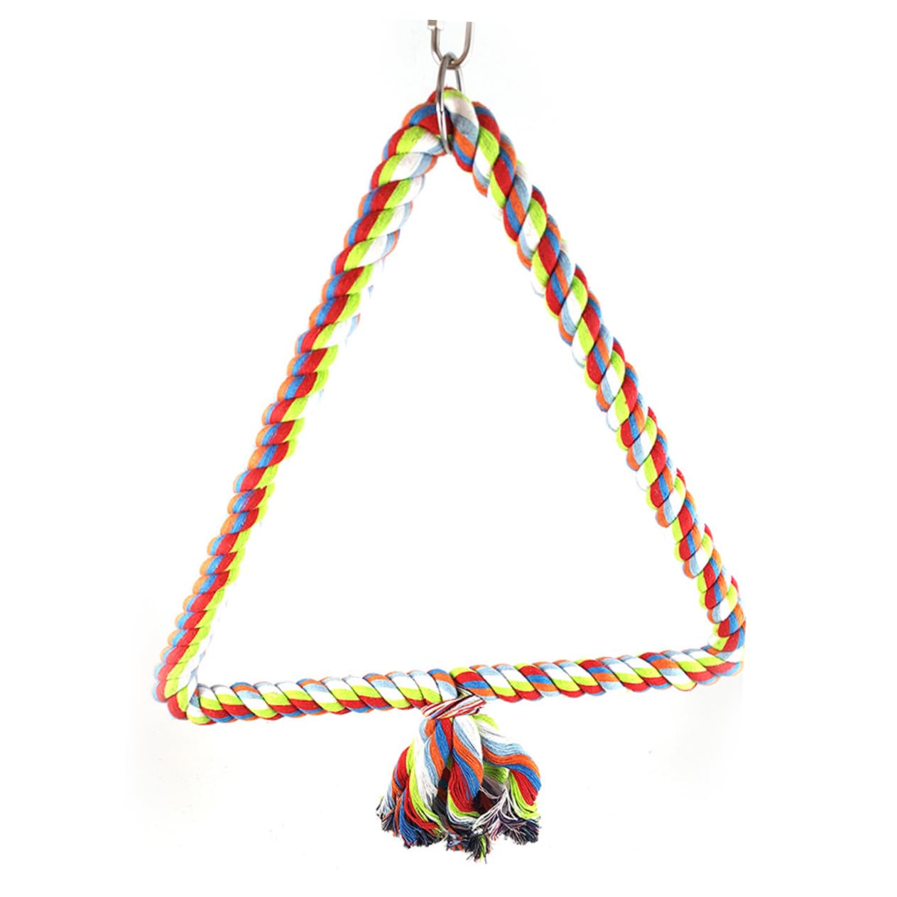 FOMIYES 2stücke Cotton Rope Triangle Swing Für Vögel Kletterleiter Spielzeug Für Papageien Und Kleine Haustiere Fördert Balance Und Koordination Und Unterhaltsam
