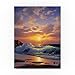 Sunset Coast 10 by Anthony Casay, 14x19-Inch Canvas Wall Art