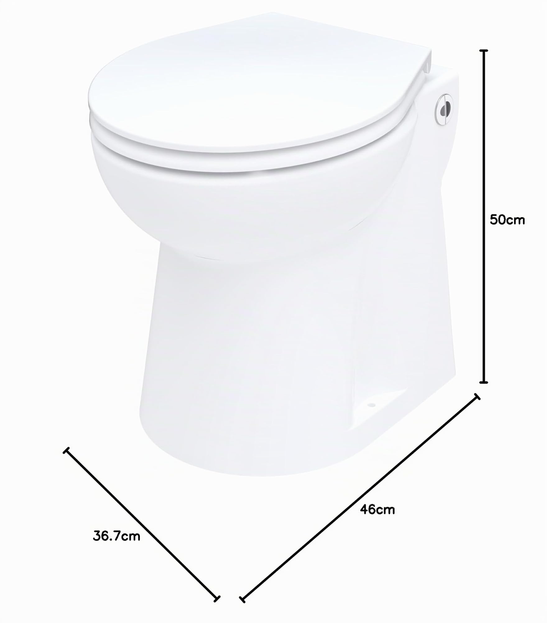 Sanipro SETSANC - SETSAN C WC compacto con molino de bomba 500 W