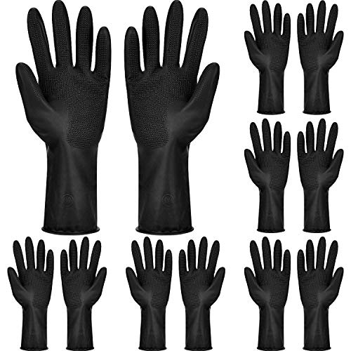 6 Pairs Hair Dye Gloves Hair Color Gloves Reusable Dyeing Gloves Hair Coloring Accessories for Home and Salon Hair Tools