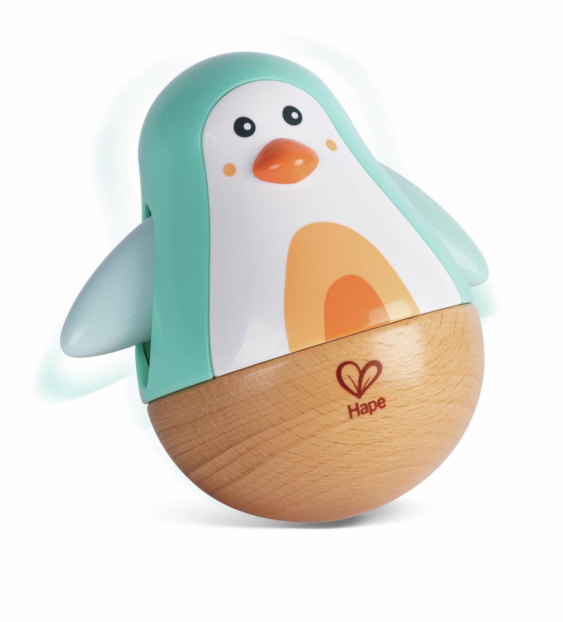 Hape Pingouin culbuto en Bois - Turquoise