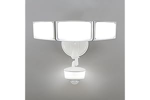 74W 8,000 Lumen Motion Sensor Outdoor Lights, 5000K Daylight
