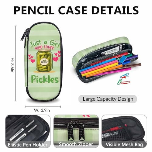 Kids Backpack with Lunch Box and Pencil Case Set, Pickle 3 in 1 Matching Girls Age 6-8 Backpacks Combo, Cute School Bookbag and Pencil Case Bundle4