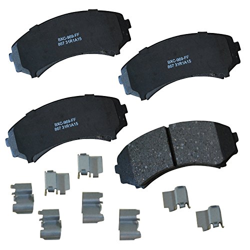 Image of Bendix Premium SBC867 Ceramic Front Brake Pads for Select Models Honda Passport, Isuzu Axiom, Rodeo, Rodeo Sport, Mitsubishi Endeavor, Grandis, Montero, Montero