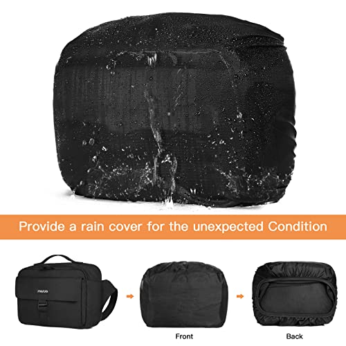 Bolso cámara MOSISO tipo bandolera con funda impermeable miniatura 5