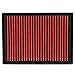 Auto Dynasty High Flow Engine Air Panel Filter Drop-in Reusable & Washable Compatible with BMW 3-Series E46 (Red)