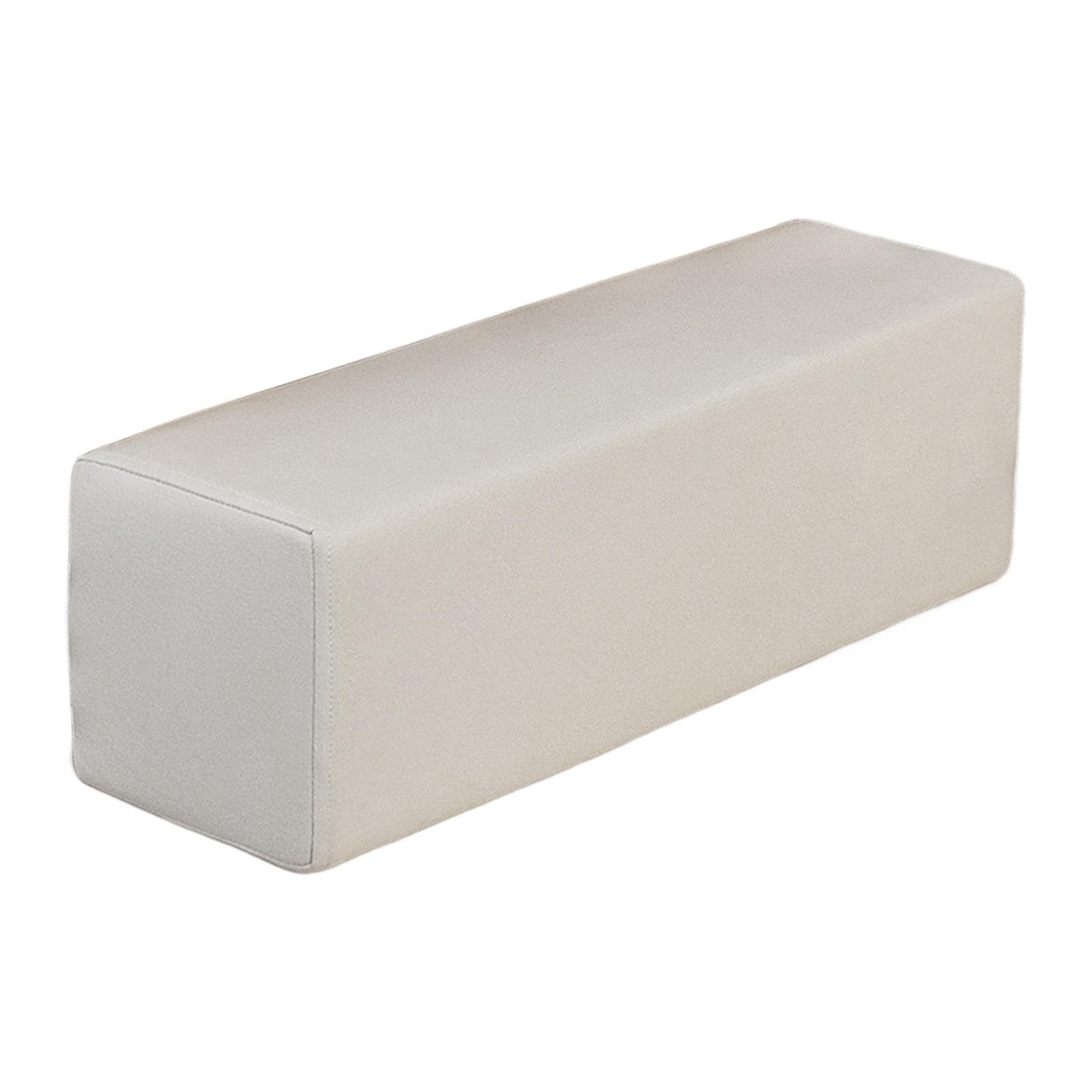 Coussin d'accoudoir, coude, coussin de remplissage des espaces avec housse amovible et lavable pour la maison, la chambre à coucher, les jeux vidéo, 60 x 15 x 15 cm, beige