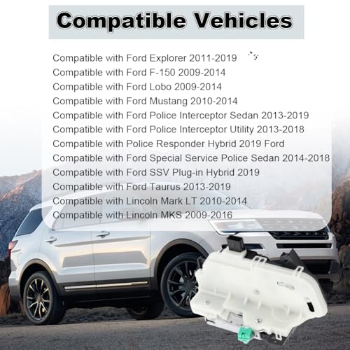 Image of Front Right Passenger Side Door Lock Latch Actuator Assembly Compatible with Ford Explorer 2011-2019 F-150 Lobo Mustang SSV Taurus Lincoln Mark Door Lock Actuator Replacement for 9L3Z5421812A