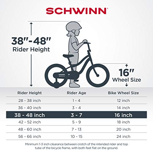 schwinn jasmine 16 inch bike
