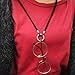 TERAISE Eyeglass Necklace Classic Fashion Metal Ring Sunglasses Necklace Glasses Holder Contains glasses cloth