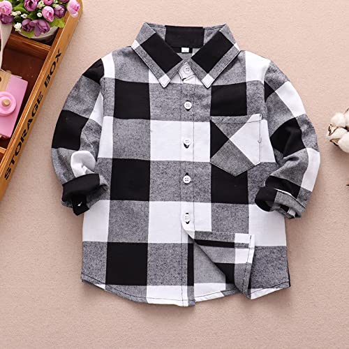 Kids Cotton Vintage Striped Shirt Jacket for Boys Classic Fit Jacket Long Sleeve Button Down Boys School Uniform Shirts2