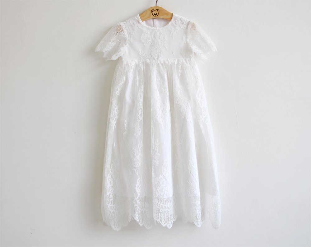 White gown for baptism Clearance