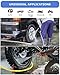 BYERNAUTO Heavy Duty Wheel Chocks(1 Pair) and Car Hose Guide 4PCS(Black)