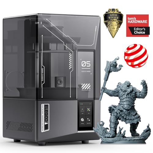 ELEGOO Mars 5 Ultra Resin 3D Printer with 7' 9K Mono LCD, 150mm/h High Speed Printing, Smart...