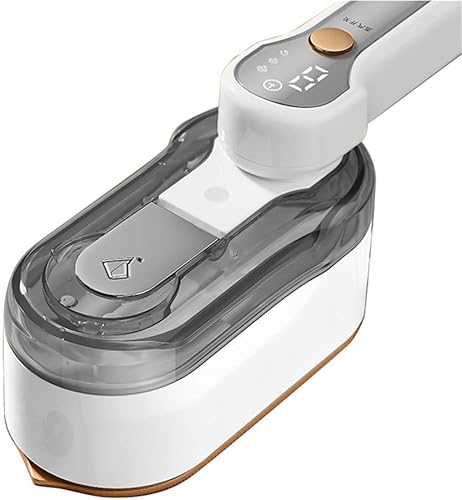 DAUTAI Vaporizador de ropa portátil, calentamiento rápido, portátil, 2 en 1, removedor de arrugas de tela y plancha para ropa, pantalla inteligente