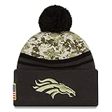 2016 Men's New Era Salute to Service Knit Hat (One Size, Denver Broncos)
