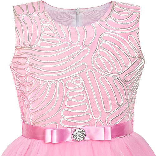 Sunny Fashion Girls Dress Unicorn Rainbow Tulle Unicorn Headband Party Size 4-103