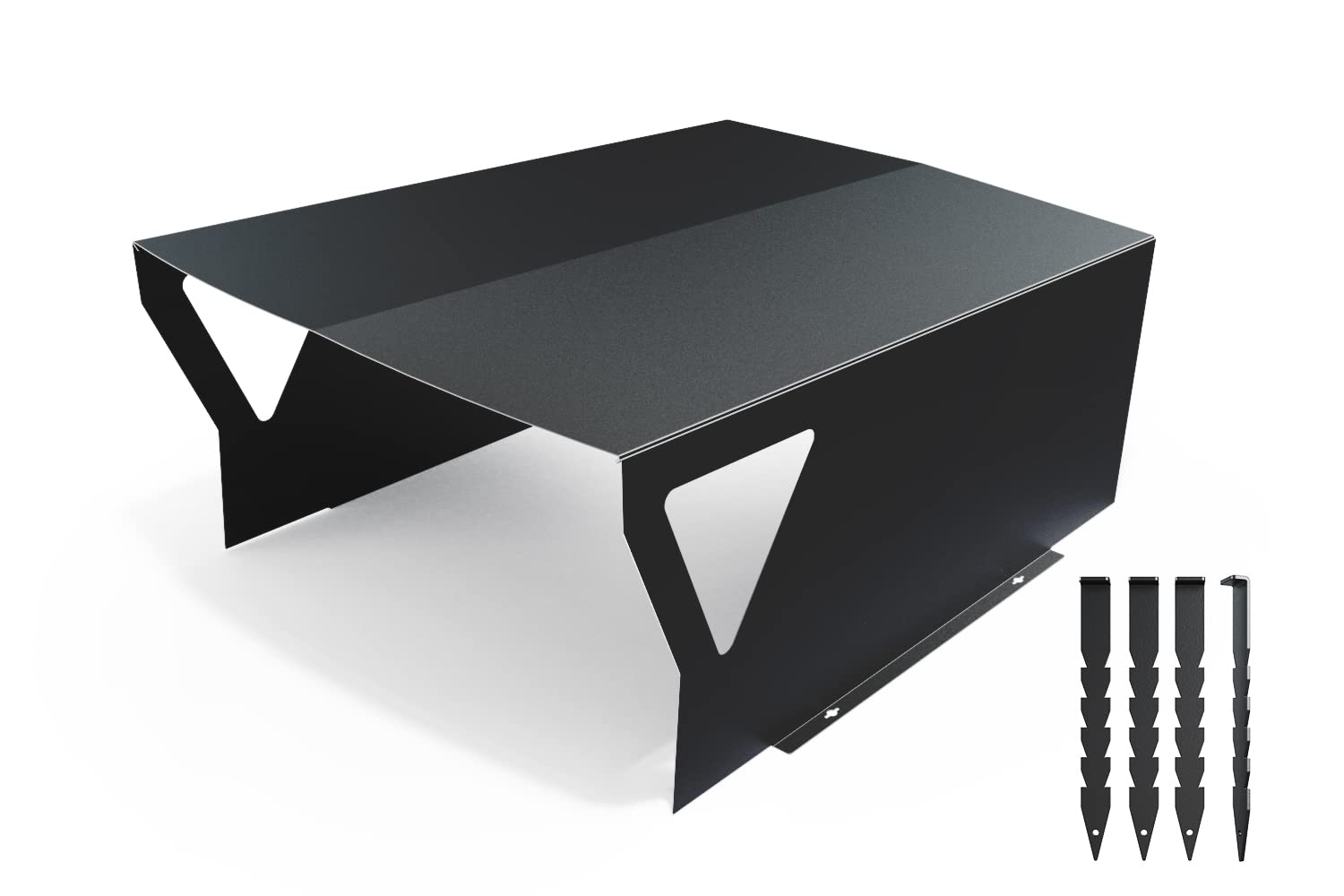 tuning-art MH01 Mähroboter Garage | Carport Überdachung für Rasenmäher | Metall Pulverbeschichtet | 60x78x33cm