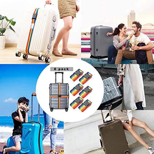 Suitcase Strap, Set of 4 Luggage Straps, Suitcase Strap, Cross Luggage Straps, Adjustable Suitcase Luggage Straps, Suitcase Straps with Buckle, Luggage Strap - Image 7