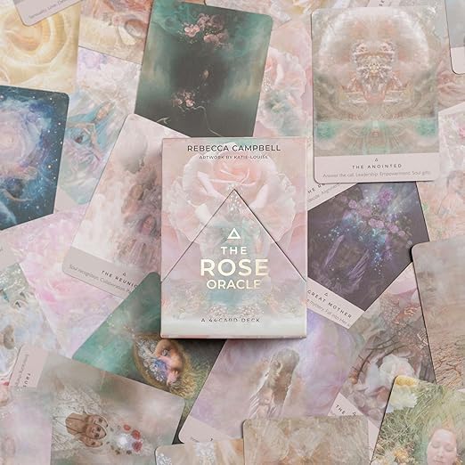 AYME 44 Pieces The Rose Oracle Tarot Card Game Decks Traditional Standard Tarot Deck Fortune Telling Game Divination Tools For Beginners (Style 26)