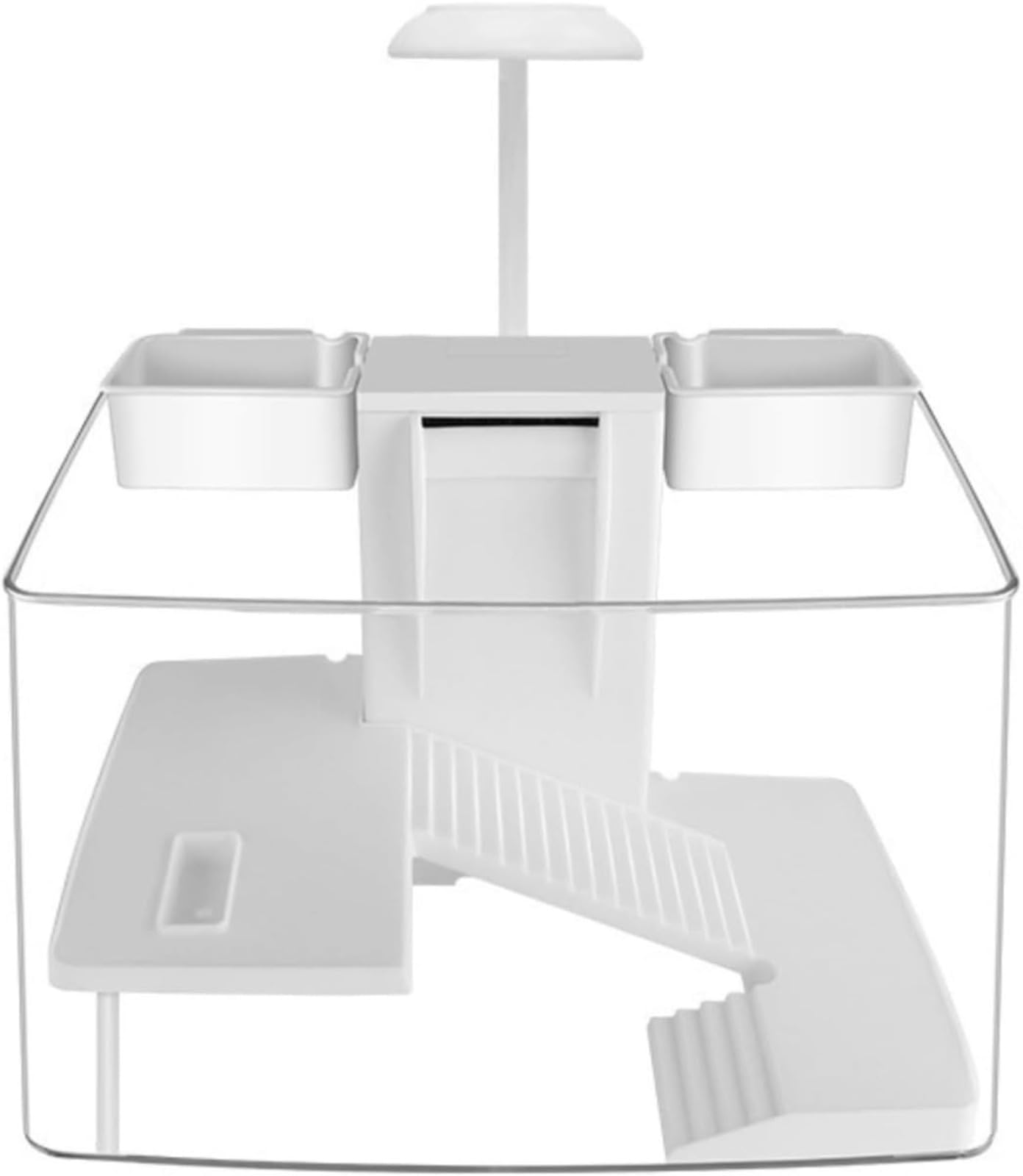 Aquarium, kit habitat per tartarughe con zona multifunzione e filtro acqua completo per tartarughe e animali acquatici, acquario per tartarughe con piattaforma di riposo, scatola di osservazione per
